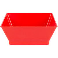 HS Inc. HS1054 9 inch Red Chile Square Serving Basket - 24/Case