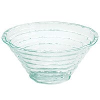 Cal-Mil GL1305-43 11 3/4 inch Clear Faux-Glass Glacier Bowl with Ridges