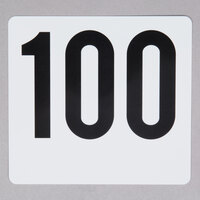 1 to 100 Plastic Table Number