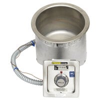 Wells 5P-SS8TUI 7 Qt. Round Insulated Drop In Soup Well - Top Mount, Thermostatic Control, 208/240V