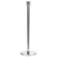 Aarco LC-7 Chrome 40 inch Rope Style Crowd Control / Guidance Stanchion