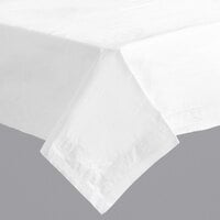 Hoffmaster 210066 72 inch x 72 inch White Tissue / Poly Table Cover - 25/Case