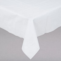 Hoffmaster 210066 72 inch x 72 inch White Tissue / Poly Table Cover - 25/Case