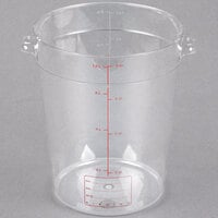 Carlisle 1076607 StorPlus 8 Qt. Clear Round Food Storage Container