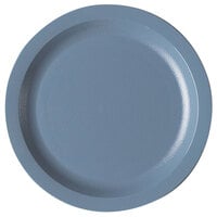 Cambro 725CWNR401 Camwear 7 1/4" Slate Blue Polycarbonate Narrow Rim Plate - 48/Case