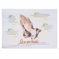 Hoffmaster 702023 10 inch x 14 inch Four Faiths Paper Placemat - 1000/Case