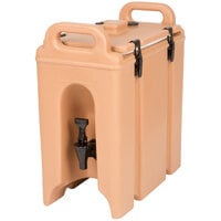 Cambro 250LCD157 Camtainers® 2.5 Gallon Coffee Beige Insulated Beverage Dispenser