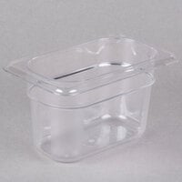 Cambro 94CW135 Camwear 1/9 Size Clear Polycarbonate Food Pan - 4 inch Deep