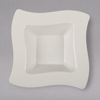 Fineline Wavetrends 105-BO Bone / Ivory Plastic Bowl 5 oz. - 10/Pack