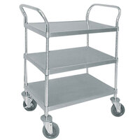 Advance Tabco UC-3-1827 Stainless Steel 3 Shelf Utility Cart - 34 1/2 inch x 18 inch x 38 1/8 inch