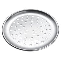 American Metalcraft PCTP12 12 inch Perforated Standard Weight Aluminum Coupe Pizza Pan