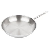 Vollrath 3812 Optio 12 1/2 inch Stainless Steel Fry Pan with Aluminum-Clad Bottom