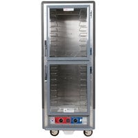 Metro C539-CDC-L-GY C5 3 Series Heated Holding and Proofing Cabinet with Clear Dutch Doors - Gray
