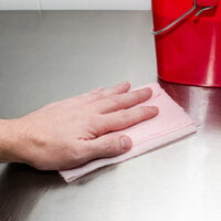 Chicopee 8294 Quix Plus 13 1/2 inch x 20 inch Pink Medium-Duty Sanitizing Foodservice Towel   - 72/Case