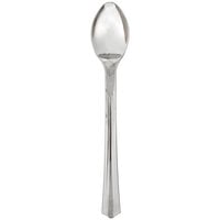 WNA Comet RFPSP4 Reflections Petites 4 1/4 inch Stainless Steel Look Heavy Weight Plastic Tasting Spoon - 400/Case