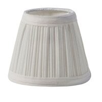 Sterno 85432 5 1/8 inch x 4 1/2 inch Small Cream / Ivory Cloth Lamp Shade