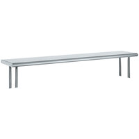 Advance Tabco OTS-12-60 12 inch x 60 inch Table Mounted Single Deck Stainless Steel Shelving Unit