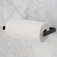 Black Produce Bag Roll Holder / Paper Towel Holder - 13 1/4 inch x 6 1/4 inch