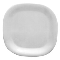Thunder Group PS3014W Passion White Round Square Plate - 6/Pack