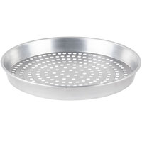 American Metalcraft SPHA90181.5 18" x 1 1/2" Super Perforated Heavy Weight Aluminum Tapered / Nesting Pizza Pan