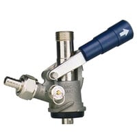 Micro Matic 7486BB S System Beer Keg Coupler with Blue Lever Handle