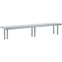 Advance Tabco OTS-15-108 15 inch x 108 inch Table Mounted Single Deck Stainless Steel Shelving Unit