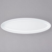 GET ML-252-W 16" x 5" White Siciliano Oval Platter