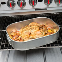 Vollrath 68251 Wear-Ever 11.125 Qt. Aluminum Baking and Roasting Pan with Handles - 16 3/4 inch x 13 inch x 3 5/8 inch