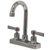 Advance Tabco K-52 3 1/2 inch Deck-Mounted Gooseneck Faucet with 4 inch Centers