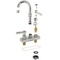 Advance Tabco K-52 3 1/2 inch Deck-Mounted Gooseneck Faucet with 4 inch Centers