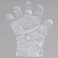Choice Disposable Poly Gloves - Large for Food Service - 500/Box