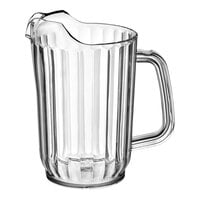 Choice 32 oz. Clear SAN Plastic Beverage Pitcher