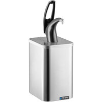 San Jamar P4900BK FrontLine Universal Countertop Condiment Pump Dispenser System - Black