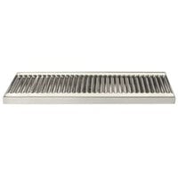 Micro Matic DP-120D-20 5 inch x 20 inch Stainless Steel Surface Mount Drip Tray with Drain