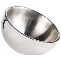 American Metalcraft AB8 54 oz. Double Wall Angled Insulated Serving Bowl -  Stainless Steel