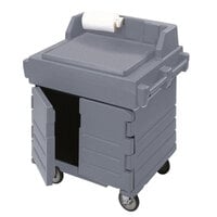 Cambro KWS40191 Granite Gray Customizabe CamKiosk Food Preparation / Counter Work Station Cart