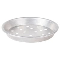 American Metalcraft PADEP10 10 inch x 1 inch Perforated Standard Weight Aluminum Tapered / Nesting Deep Dish Pizza Pan