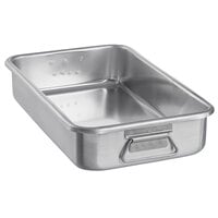 Vollrath 68366 Wear-Ever 11.25 Qt. Aluminum Roasting Pan with Handles - 19 3/4" x 10 7/8" x 3 5/8"