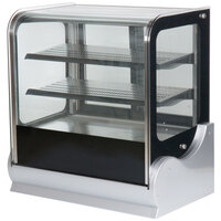 Vollrath 40863 48 inch Cubed Glass Refrigerated Countertop Display Cabinet