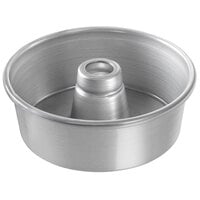 Chicago Metallic 46500 7 1/2" Aluminum Angel Food Cake Pan - 2 3/4" Deep