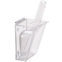 Cal-Mil 790 Wall Mount Scoop Holder with 6 oz. Scoop and Drip Tray