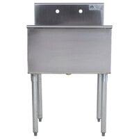 Advance Tabco 4-1-36 One Compartment Stainless Steel Commercial Sink - 36 inch