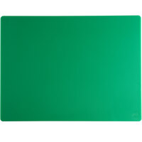 24 inch x 18 inch x 1/2 inch Green Polyethylene Cutting Board