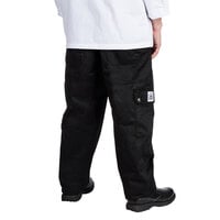Chef Revival Unisex Black Chef Cargo Pants - Large