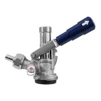 Micro Matic 7485BB-B "D" System Beer Keg Coupler with Blue Lever Handle