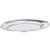 Vollrath 47232 Mirror-Finished Stainless Steel Oval Platter - 12 inch x 7 inch