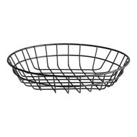 American Metalcraft WIB100 Black Round Wire Basket - 10" x 2"