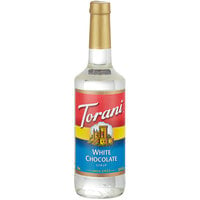 Torani White Chocolate Flavoring Syrup 750 mL Glass Bottle