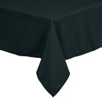 Intedge 45 inch x 54 inch Rectangular Hunter Green 100% Polyester Hemmed Cloth Table Cover