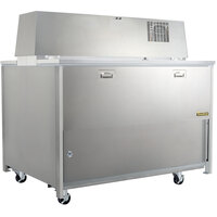 Traulsen RMC49S4 49 inch Single Sided School Milk Cooler with 4 inch Casters